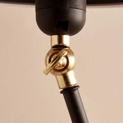 Lampada da terra AYD 1xE27/40W/230V nera/marrone