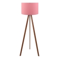 Lampada da terra AYD 1xE27/40W/230V rosa/marrone