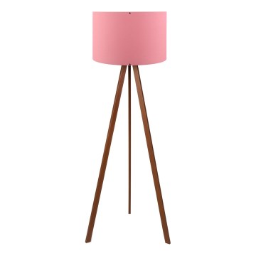 Lampada da terra AYD 1xE27/40W/230V rosa/marrone