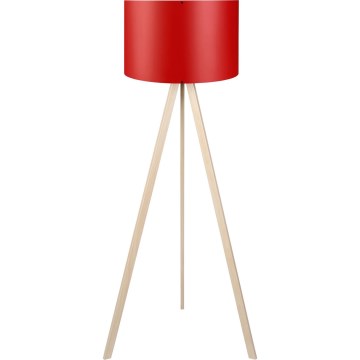 Lampada da terra AYD 1xE27/40W/230V rossa/beige