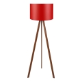 Lampada da terra AYD 1xE27/40W/230V rossa/marrone