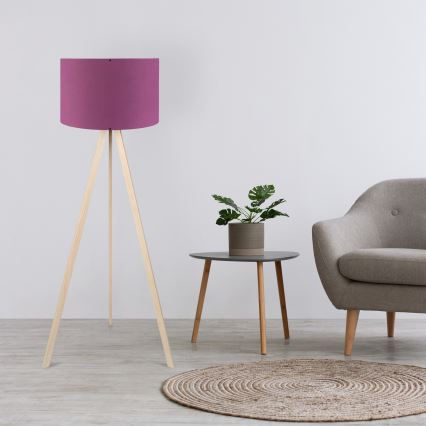 Lampada da terra AYD 1xE27/40W/230V viola/beige