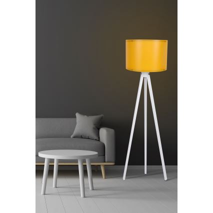 Lampada da terra AYD 1xE27/60W/230V arancio/bianca