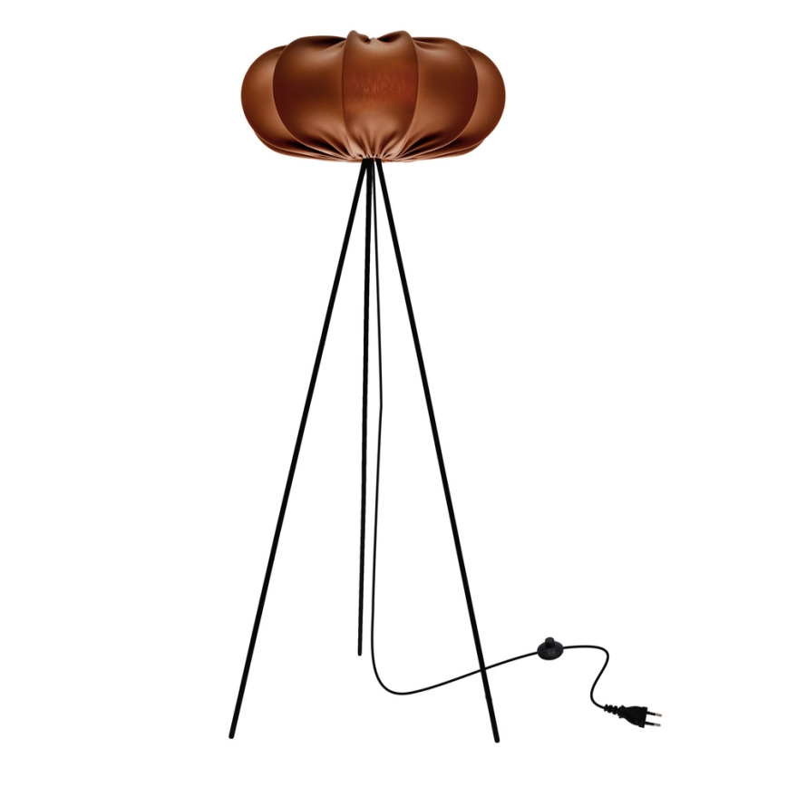 Lampada da terra CAFEE 1xE27/40W/230V marrone/nera