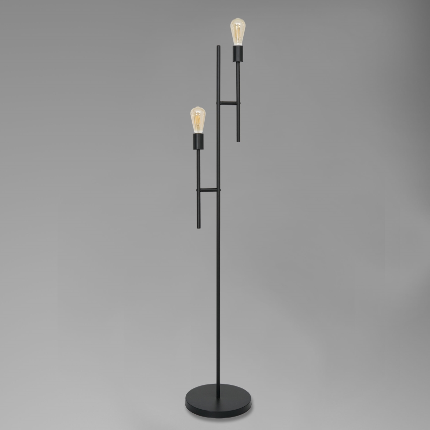 Lampada da terra CARTAGO 2xE27/60W/230V nero