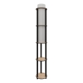Lampada da terra con mensole NOTO 1xE27/40W/230V beige/nera