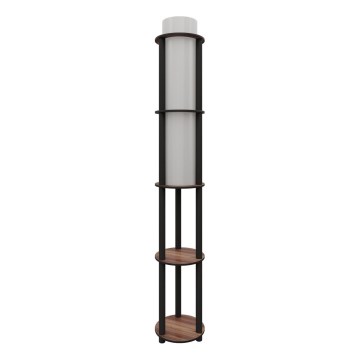 Lampada da terra con mensole NOTO 1xE27/40W/230V marrone/nera