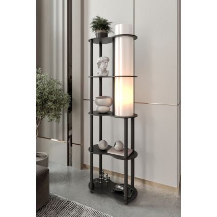 Lampada da terra con mensole NOTO 1xE27/40W/230V nera