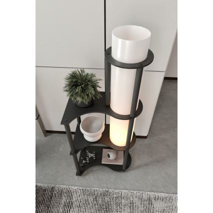 Lampada da terra con mensole NOTO 1xE27/40W/230V nera