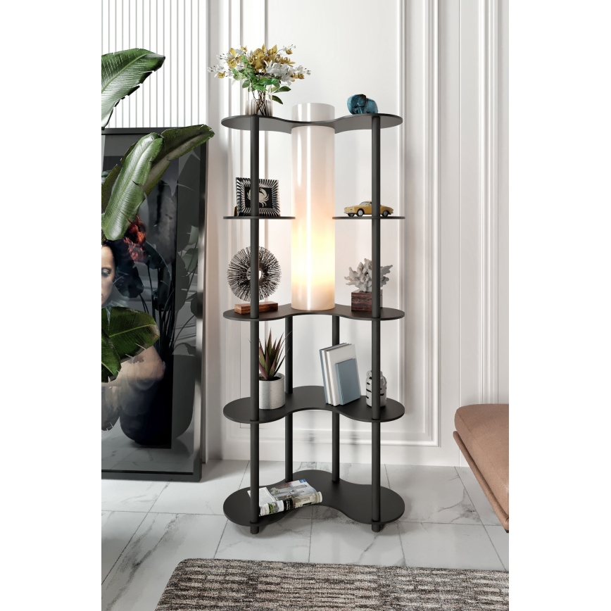 Lampada da terra con mensole NOTO 1xE27/40W/230V nera