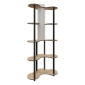 Lampada da terra con ripiani 1xE27/40W/230V 150 cm nero/beige
