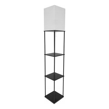 Lampada da terra con ripiani 1xE27/40W/230V 160 cm nero/bianco