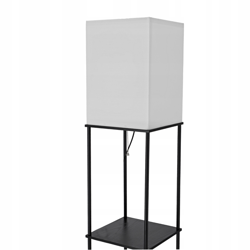 Lampada da terra con ripiani 1xE27/40W/230V 160 cm nero/bianco