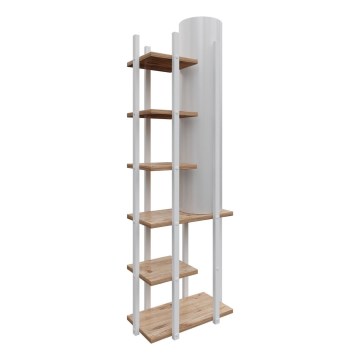 Lampada da terra con ripiani MODA DOR 1xE27/40W/230V bianco/marrone