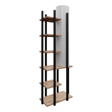 Lampada da terra con ripiani MODA DOR 1xE27/40W/230V nero/marrone