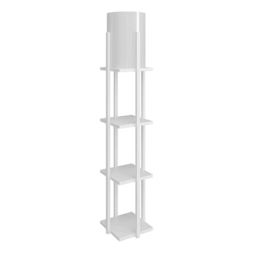 Lampada da terra con ripiani NORA 1xE27/40W/230V bianco