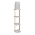 Lampada da terra con ripiani NORA 1xE27/40W/230V marrone/bianco