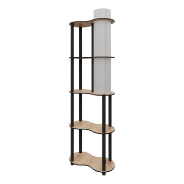 Lampada da terra con ripiani NOTO 1xE27/40W/230V beige/nera