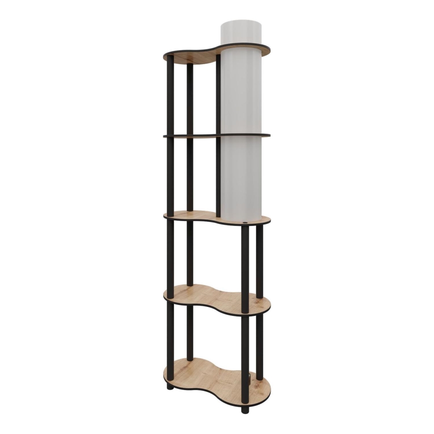 Lampada da terra con ripiani NOTO 1xE27/40W/230V beige/nera