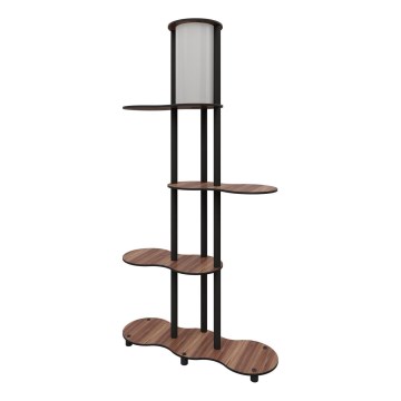Lampada da terra con ripiani NOTO 1xE27/40W/230V marrone/nera
