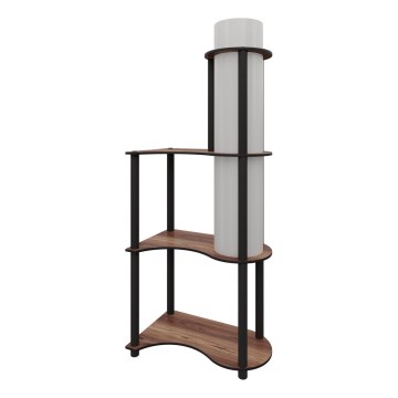 Lampada da terra con ripiani NOTO 1xE27/40W/230V marrone/nera