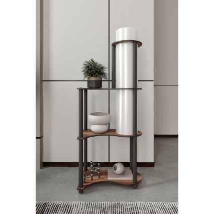 Lampada da terra con ripiani NOTO 1xE27/40W/230V marrone/nera