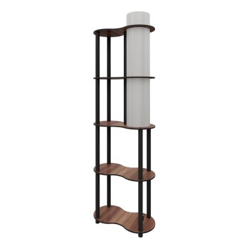 Lampada da terra con ripiani NOTO 1xE27/40W/230V marrone/nera