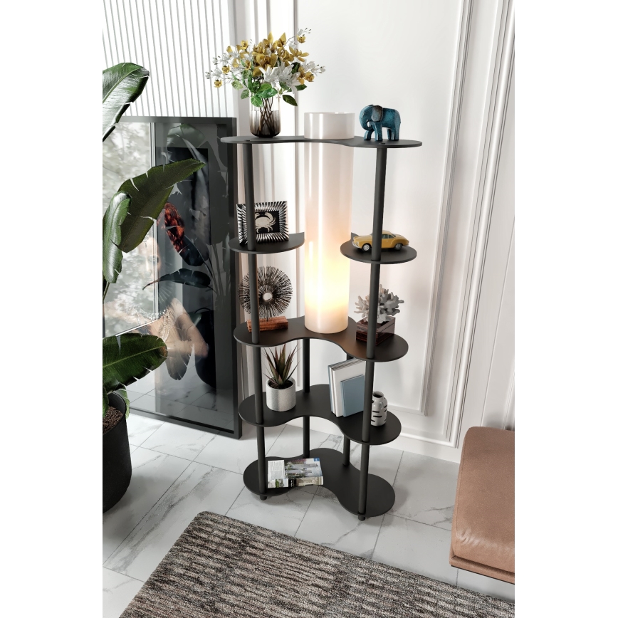 Lampada da terra con ripiani NOTO 1xE27/40W/230V nera