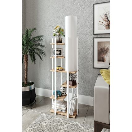 Lampada da terra con ripiani VOGUE 1xE27/40W/230V 160 cm bianco