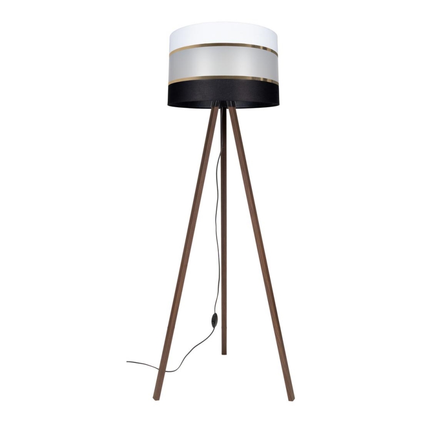 Lampada da terra CORAL 1xE27/60W/230V marrone/nero/bianco/oro