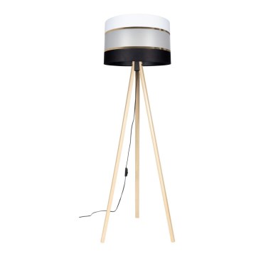 Lampada da terra CORAL 1xE27/60W/230V marrone/nero/bianco/oro