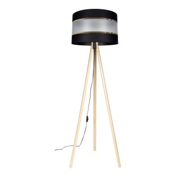 Lampada da terra CORAL 1xE27/60W/230V marrone/nero/oro