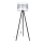 Lampada da terra CORAL 1xE27/60W/230V wengé/bianco/cromo opaco