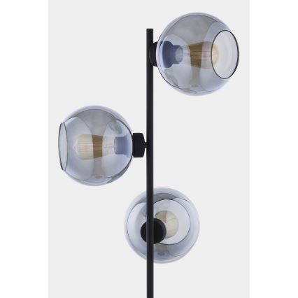 Lampada da terra CUBUS 3xE27/60W/230V nero