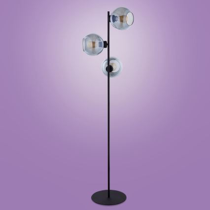 Lampada da terra CUBUS 3xE27/60W/230V nero