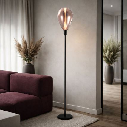 Lampada da terra DENSO 1xG9/5W/230V rame/nera