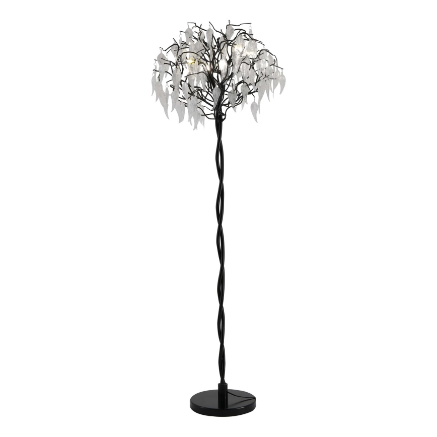 Lampada da terra di cristallo 5xG9/40W/230V nero