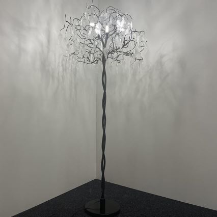 Lampada da terra di cristallo 5xG9/40W/230V nero