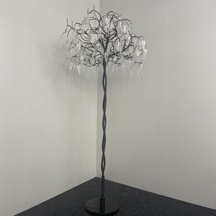 Lampada da terra di cristallo 5xG9/40W/230V nero