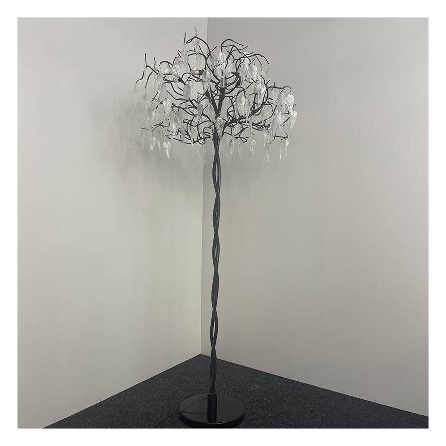 Lampada da terra di cristallo 5xG9/40W/230V nero