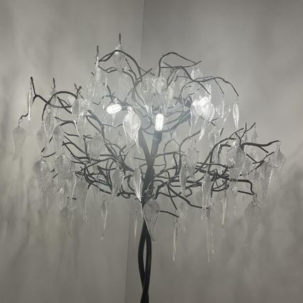 Lampada da terra di cristallo 5xG9/40W/230V nero