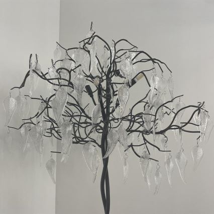 Lampada da terra di cristallo 5xG9/40W/230V nero