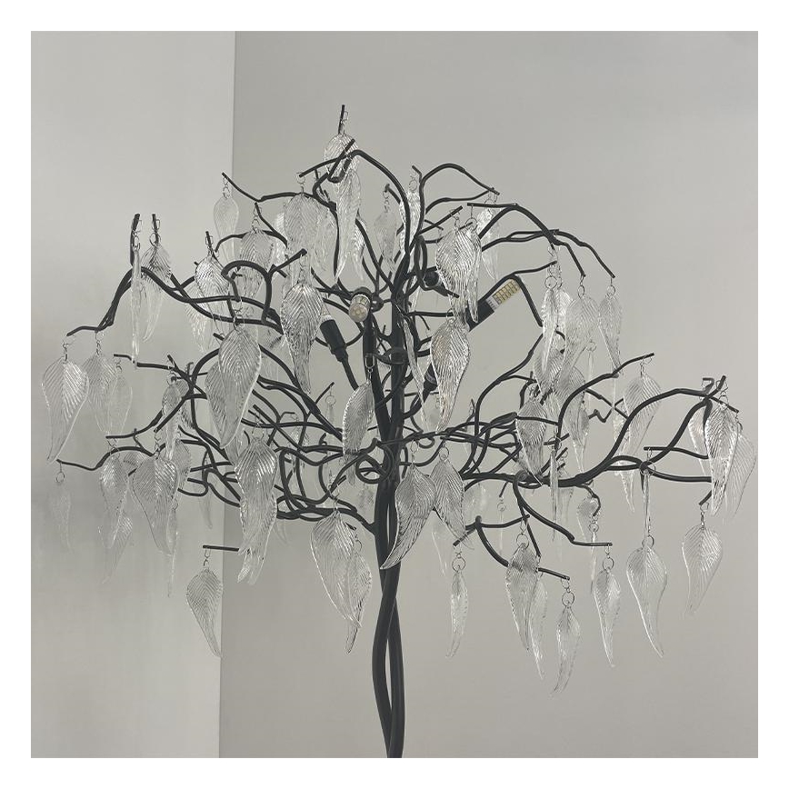 Lampada da terra di cristallo 5xG9/40W/230V nero
