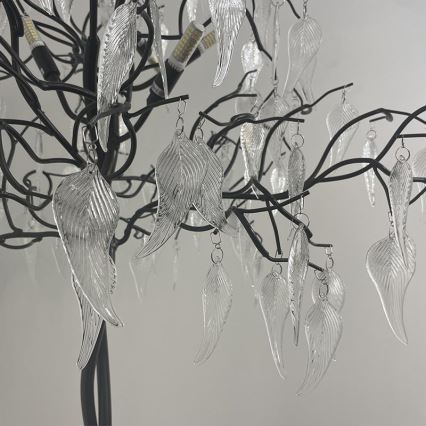 Lampada da terra di cristallo 5xG9/40W/230V nero