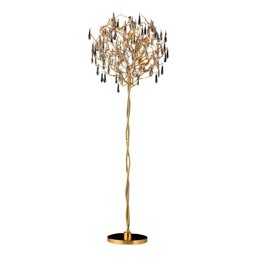 Lampada da terra di cristallo 5xG9/40W/230V oro