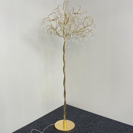 Lampada da terra di cristallo 5xG9/40W/230V oro
