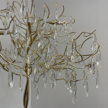 Lampada da terra di cristallo 5xG9/40W/230V oro