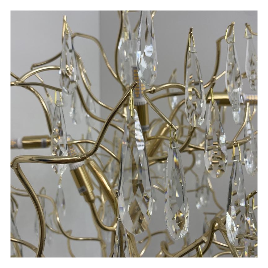 Lampada da terra di cristallo 5xG9/40W/230V oro