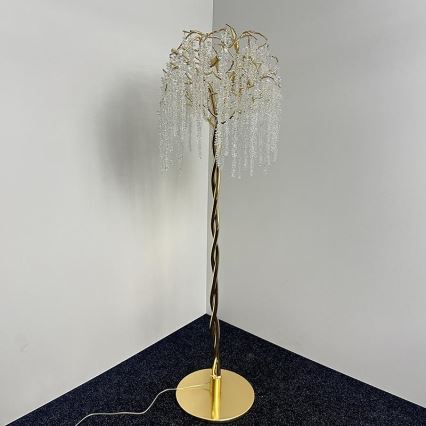 Lampada da terra di cristallo 5xG9/40W/230V oro