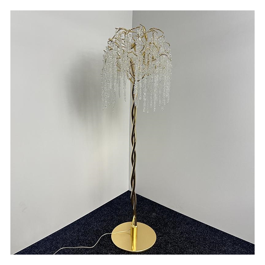 Lampada da terra di cristallo 5xG9/40W/230V oro